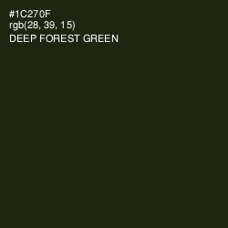 #1C270F - Deep Forest Green Color Image